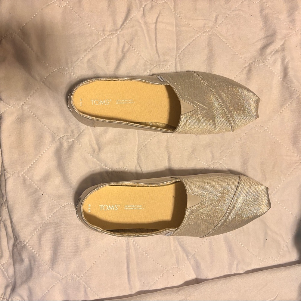 TOMS Women's Sparkling Loafers - 🪄✨ Glittery Silver✨✨